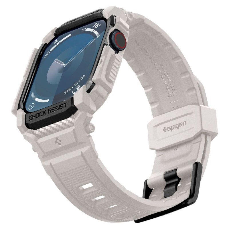 Spigen Rugged Armor Pro каишка за Apple Watch 10/11 (46 мм) Dune Beige - 8809971234511-ACS08607