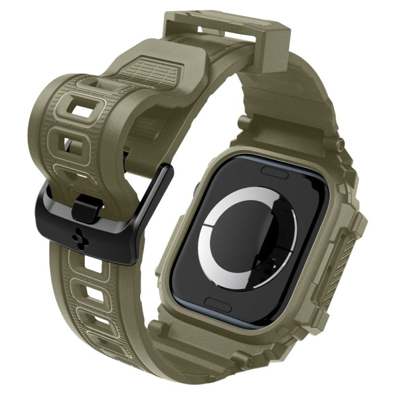 SPIGEN RUGGED ARMOR „PRO” каишка за Apple Watch 10 / 11 (46 мм) VINTAGE KHAKI - 8809971234528-ACS08608