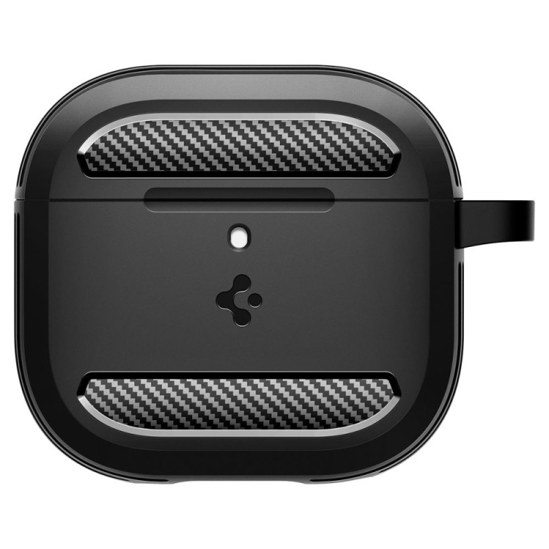 Spigen Rugged Armor калъф за Apple AirPods 4 матово черен - Spigen Rugged Armor калъф за Apple AirPods 4 матово черен - 8809971234788-ACS08642