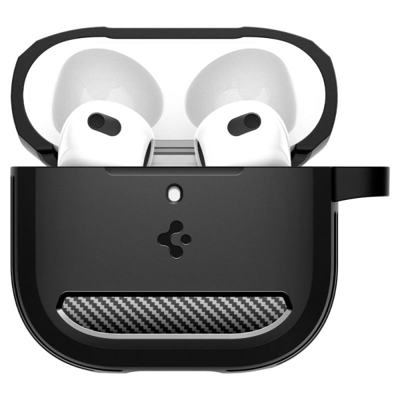 Spigen Rugged Armor калъф за Apple AirPods 4 матово черен - Spigen Rugged Armor калъф за Apple AirPods 4 матово черен - 8809971234788-ACS08642