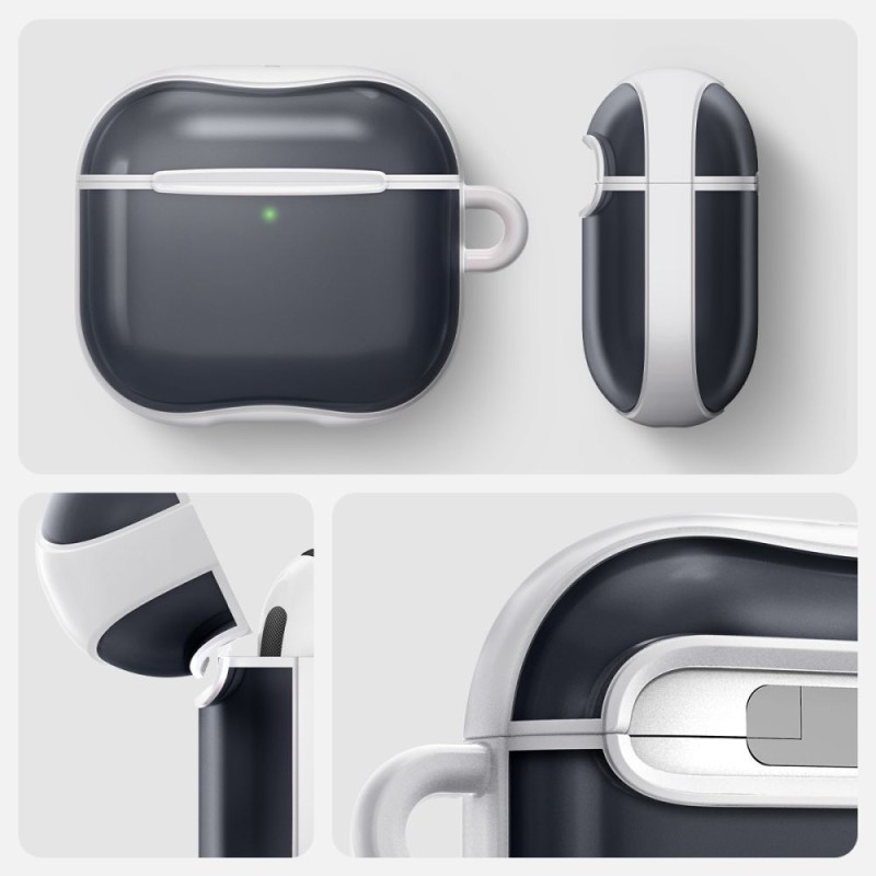 Tech-Protect SPIGEN Classic C1 калъф за Apple AirPods 4 графит (SKU 8809971234818-ACS08645) - Tech-Protect SPIGEN Classic C1 калъф за Apple AirPods 4 графит (SKU 8809971234818-ACS08645) - 8809971234818-ACS08645