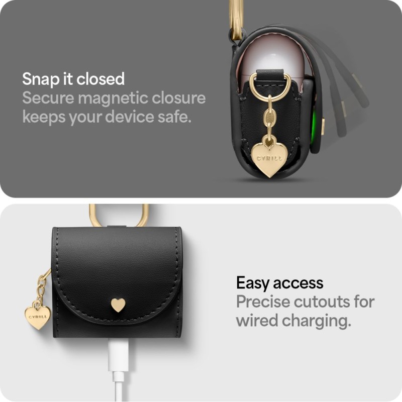 SPIGEN CYRILL MINI BAG за Apple AirPods 4 (черен) - SPIGEN CYRILL MINI BAG за Apple AirPods 4 (черен) - 8809971234870-ACS08651