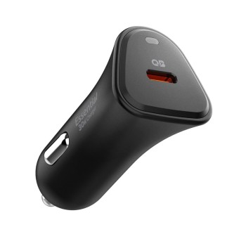 SPIGEN ESSENTIAL EV301 1-порт USB зарядно за кола 30W, черно