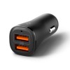 Spigen Essential EV302 2-портово зарядно за кола 30W, черно - 8809971235259-ACP08700