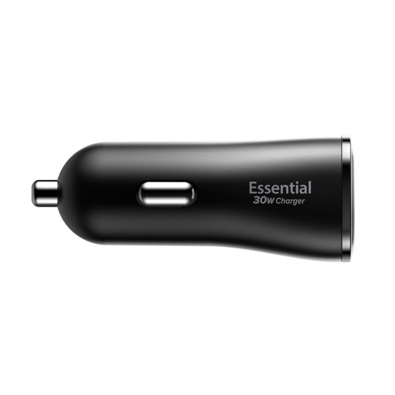 Spigen Essential EV302 2-портово зарядно за кола 30W, черно - 8809971235259-ACP08700