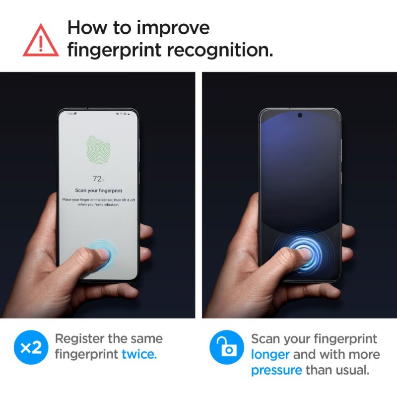 Spigen Glas.TR „EZ Fit” закалено стъкло 2 бр. за Samsung Galaxy A56 5G / S24 FE CLEAR - 8809971235549-AGL08729
