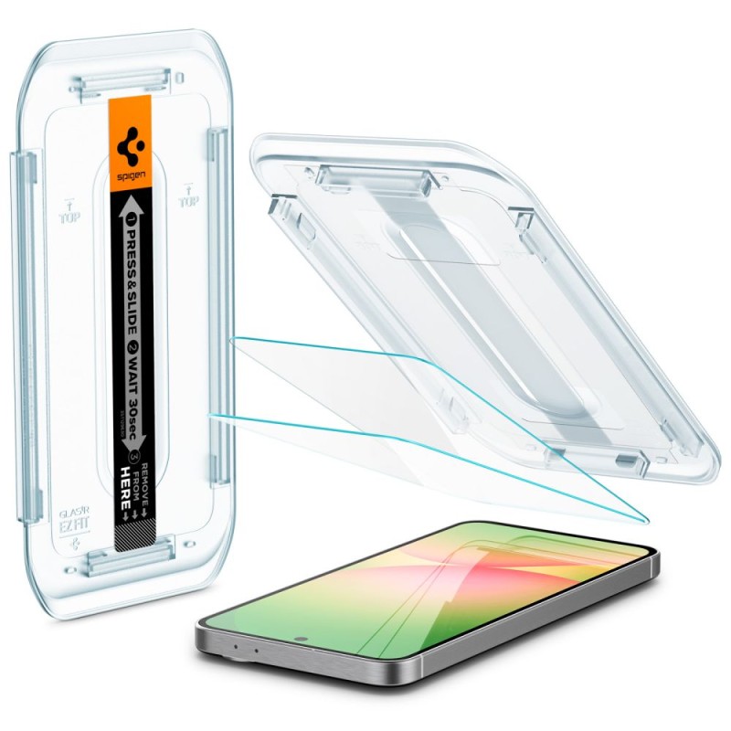 Spigen Glas.TR „EZ Fit” закалено стъкло 2 бр. за Samsung Galaxy A56 5G / S24 FE CLEAR - 8809971235549-AGL08729