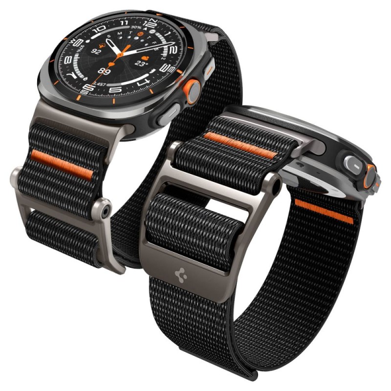 SPIGEN DuraPro Flex каишка за Samsung Galaxy Watch Ultra 2024/2025 (47 мм) черна - SPIGEN DuraPro Flex каишка за Samsung Galaxy Watch Ultra 2024/2025 (47 мм) черна - 8809971235983-AMP08773