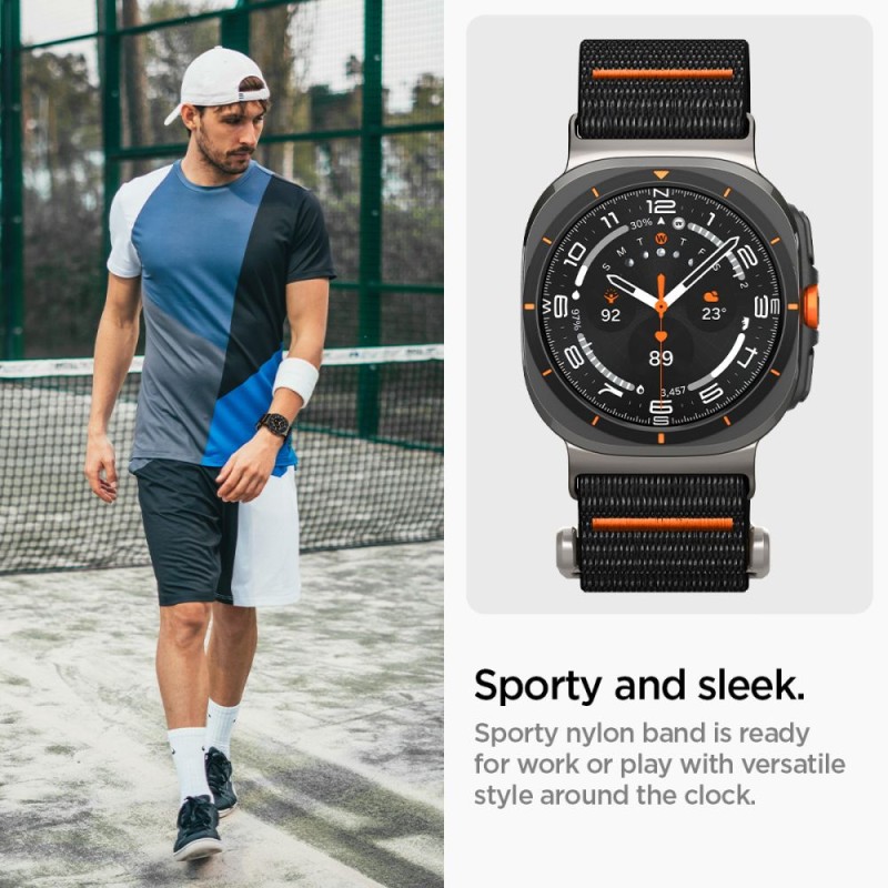 SPIGEN DuraPro Flex каишка за Samsung Galaxy Watch Ultra 2024/2025 (47 мм) черна - SPIGEN DuraPro Flex каишка за Samsung Galaxy Watch Ultra 2024/2025 (47 мм) черна - 8809971235983-AMP08773