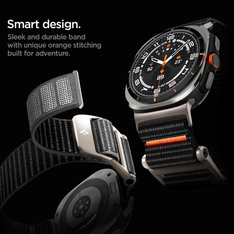 SPIGEN DuraPro Flex каишка за Samsung Galaxy Watch Ultra 2024/2025 (47 мм) черна - SPIGEN DuraPro Flex каишка за Samsung Galaxy Watch Ultra 2024/2025 (47 мм) черна - 8809971235983-AMP08773