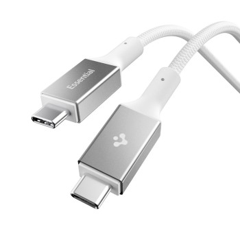 Spigen EB10010CC Essential USB-C към USB-C кабел 100W 100 см бял