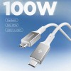 Spigen EB10010CC Essential USB-C към USB-C кабел 100W 100 см бял - Spigen EB10010CC Essential USB-C към USB-C кабел 100W 100 см бял - 8809971235990-ACA08774