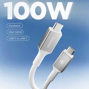 SPIGEN EB10020CC Essential Type-C кабел 100W 200 см бял