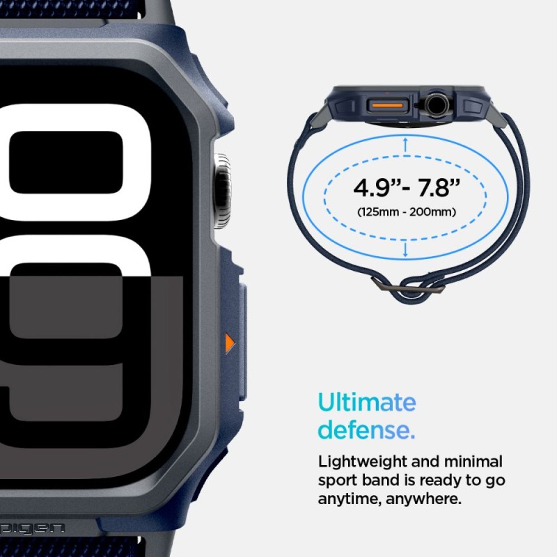 SPIGEN LITE FIT „PRO“ за Apple Watch 10 / 11 (46 мм) Navy Blue - 8809971237550-ACS08925