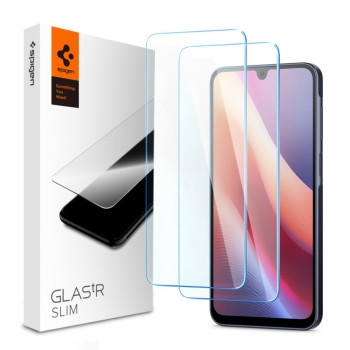 Spigen Glas.TR SLIM Tempered Glass 2-Pack за Samsung Galaxy A16 4G/5G, A17 4G/5G, A26 5G (CLEAR), SKU 8809971237659-AGL08935