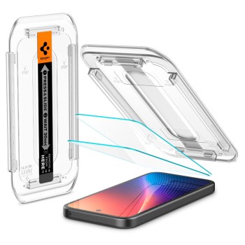 Spigen Glas.TR „EZ Fit” – закалено стъкло за Google Pixel 9A, 2 броя, Clear
