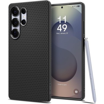 Spigen Liquid Air за Galaxy S25 Ultra, матово черно (SKU: 8809971237840-ACS08953)