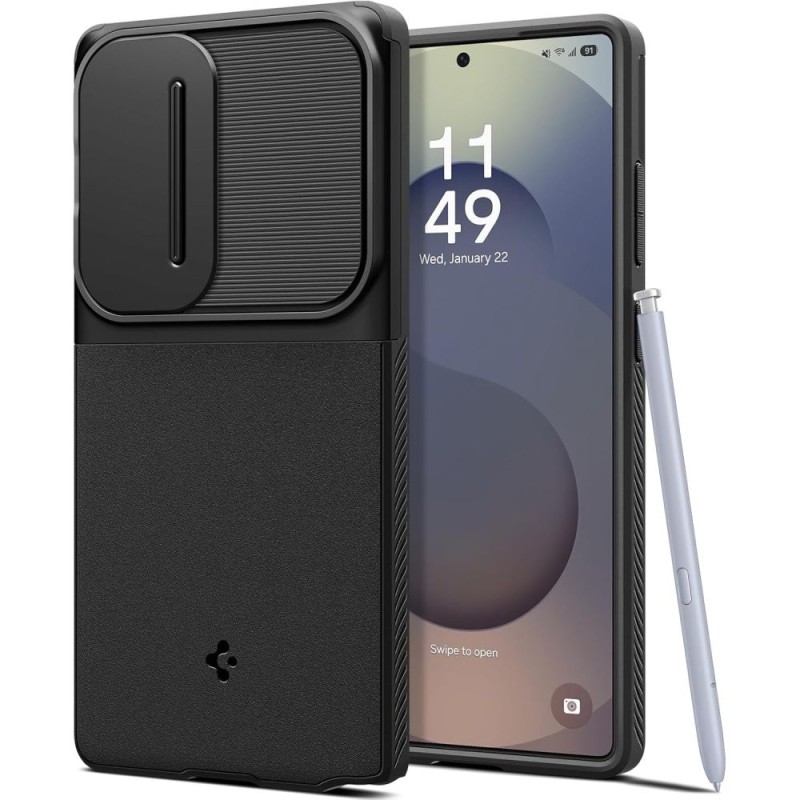 Spigen Optik Armor за Galaxy S25 Ultra Black - 8809971238007-ACS08969
