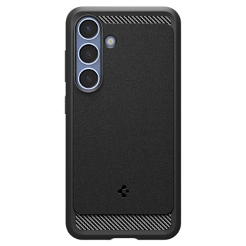 SPIGEN Rugged Armor MagSafe кейс за Galaxy S25, матово черно (ACS08998)