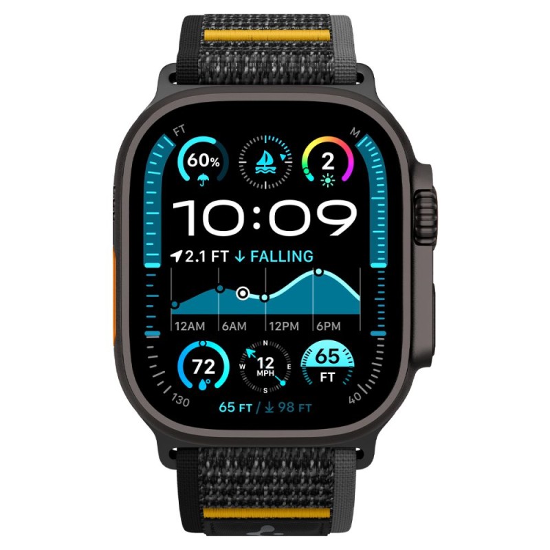 SPIGEN Athlex Air каишка за Apple Watch 8/9/10/11/SE/Ultra (44/45/46/49 мм) Active Black - SPIGEN Athlex Air каишка за Apple Watch 8/9/10/11/SE/Ultra (44/45/46/49 мм) Active Black - 8809971238649-AMP09033