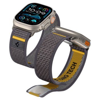 Spigen Athlex Air каишка за Apple Watch 8/9/10/11/SE/Ultra (44/45/46/49 мм) Active Grey