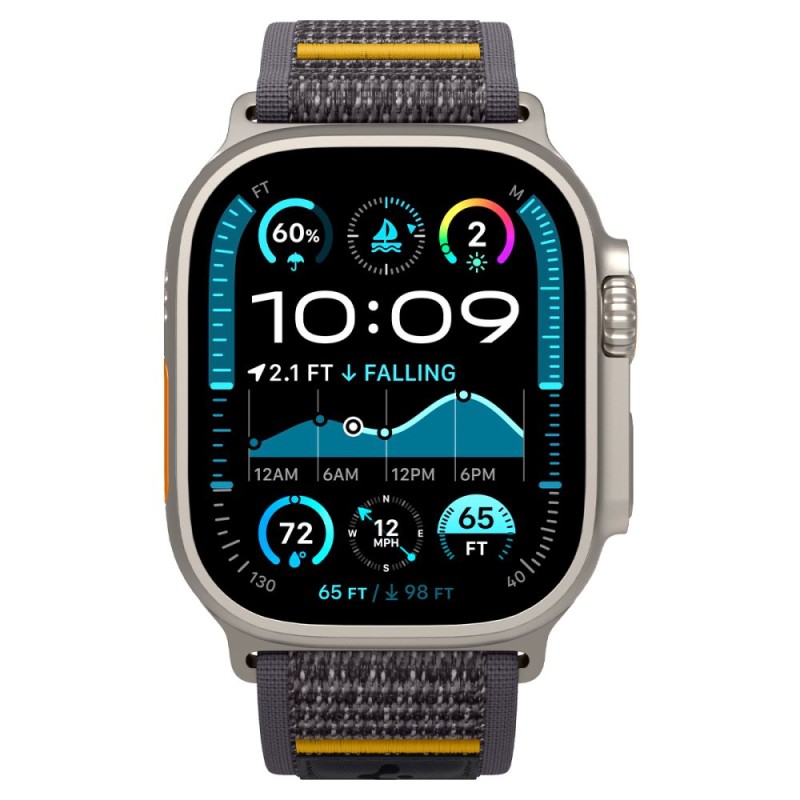 Spigen Athlex Air каишка за Apple Watch 8/9/10/11/SE/Ultra (44/45/46/49 мм) Active Grey - 8809971238656-AMP09034
