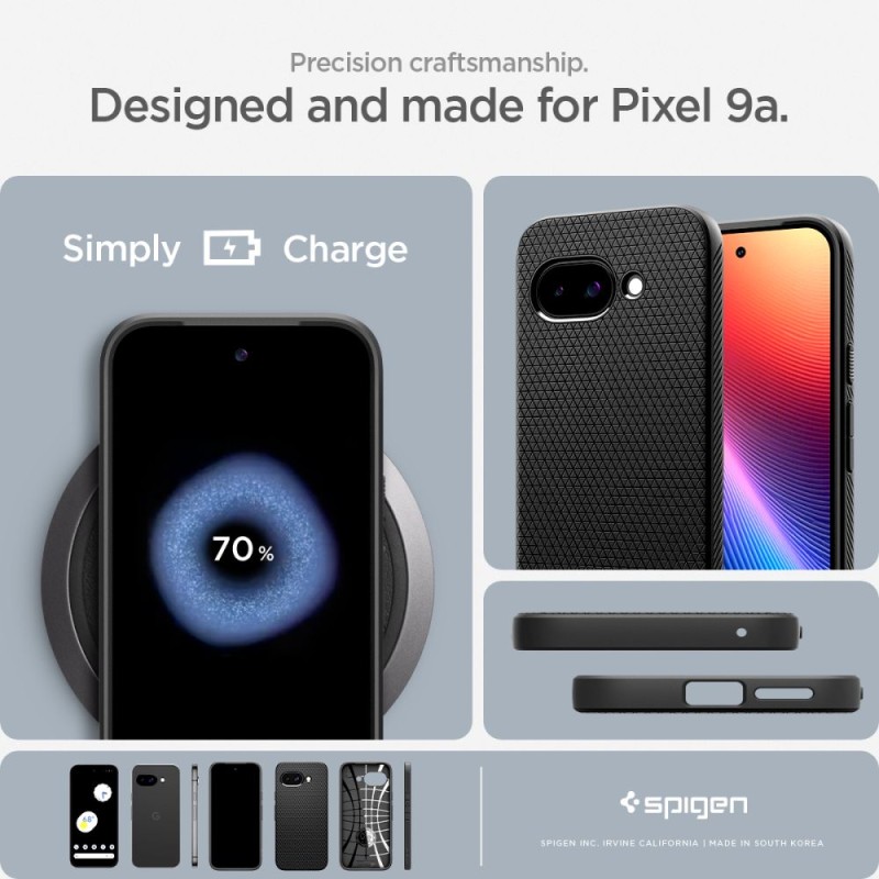 SPIGEN Liquid Air за Google Pixel 9A (матово черно) - 8809971238700-ACS09039