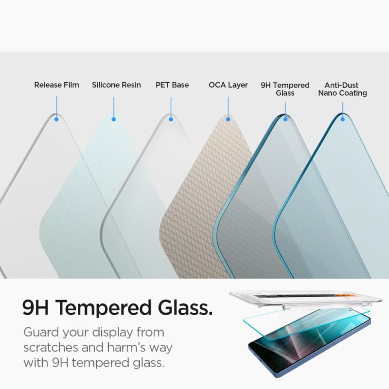 Spigen Glas.TR „EZ Fit” HD закалено стъкло 2-пак за Galaxy S25 Ultra (Ultra Clear) - 8809971239134-AGL09082
