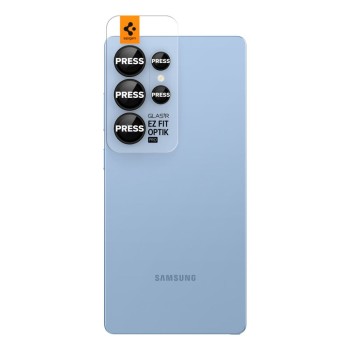 Spigen Optik Pro „Ez Fit” протектор за камера от стъкло (2 бр.) за Galaxy S25 Ultra Black