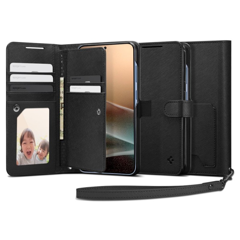 SPIGEN Wallet “S” за Galaxy S25+ Plus Black - SPIGEN Wallet “S” за Galaxy S25+ Plus Black - 8809971239554-ACS09125
