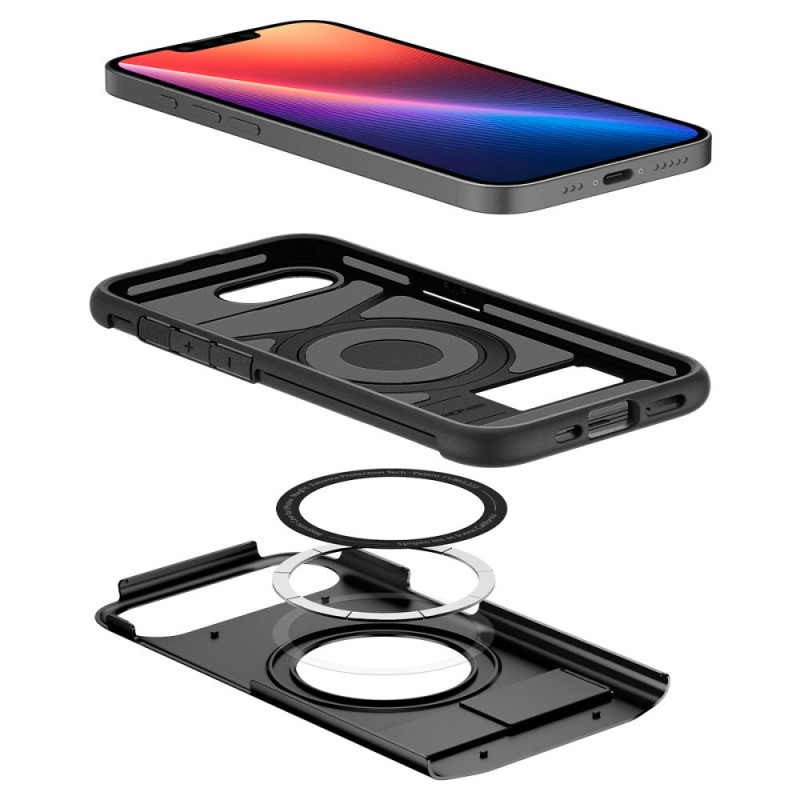 SPIGEN Slim Armor Mag MagSafe за iPhone 16e / 17e Black - SPIGEN Slim Armor Mag MagSafe за iPhone 16e / 17e Black - 8809971239592-ACS09129