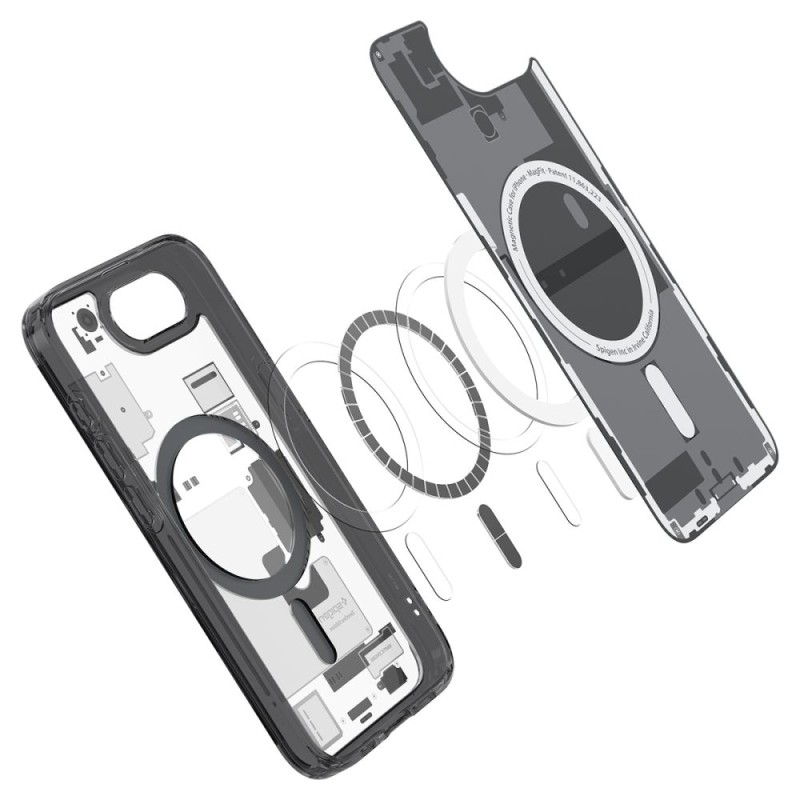 Spigen Ultra Hybrid Mag MagSafe за iPhone 16E / 17E „Zero One Black“ - 8809971239714-ACS09141