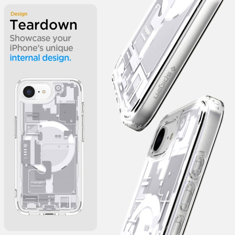 Spigen Ultra Hybrid MagSafe кейс за iPhone 16E / 17E ZERO ONE WHITE (ACS09142) - 8809971239721-ACS09142
