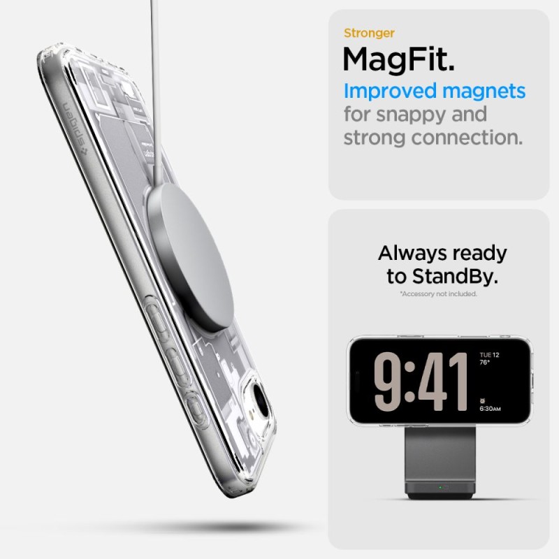 Spigen Ultra Hybrid MagSafe кейс за iPhone 16E / 17E ZERO ONE WHITE (ACS09142) - 8809971239721-ACS09142
