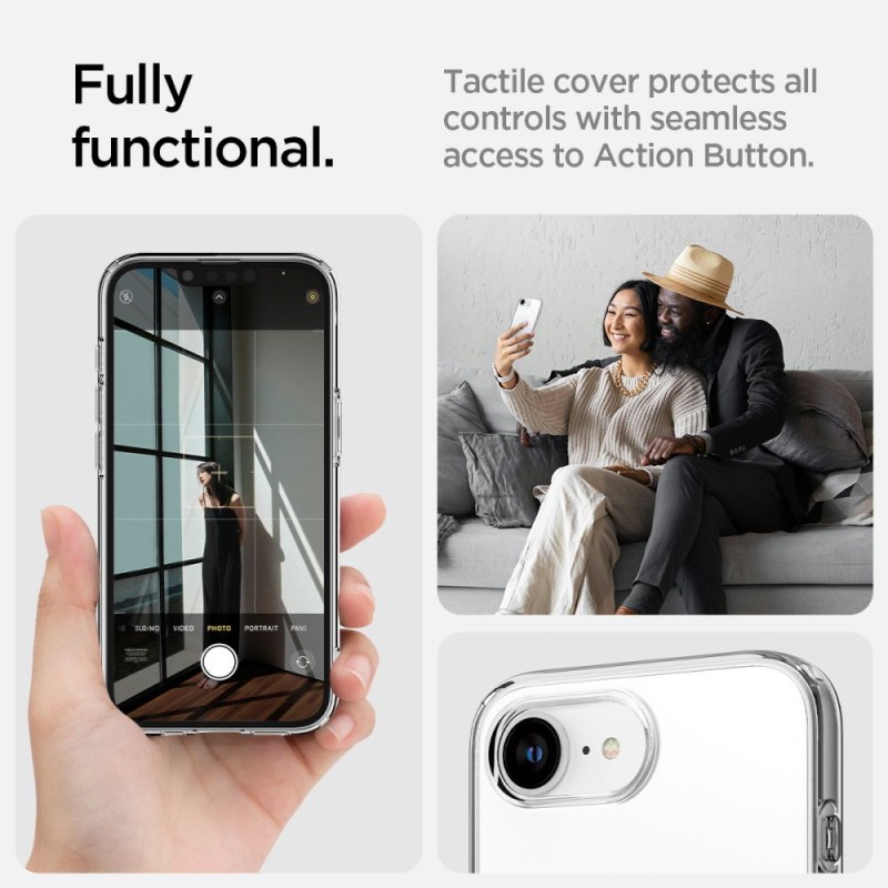 Spigen Liquid Crystal MagSafe кейс за iPhone 16e / 17e (прозрачен) - Spigen Liquid Crystal MagSafe кейс за iPhone 16e / 17e (прозрачен) - 8809971239806-ACS09150