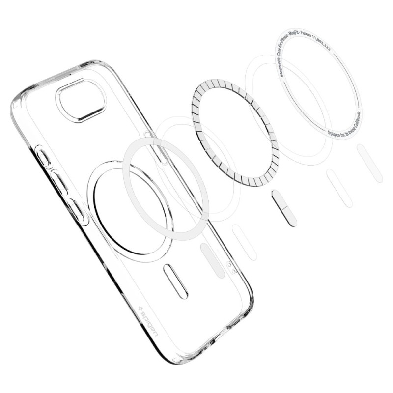 Spigen Liquid Crystal MagSafe кейс за iPhone 16e / 17e (прозрачен) - Spigen Liquid Crystal MagSafe кейс за iPhone 16e / 17e (прозрачен) - 8809971239806-ACS09150
