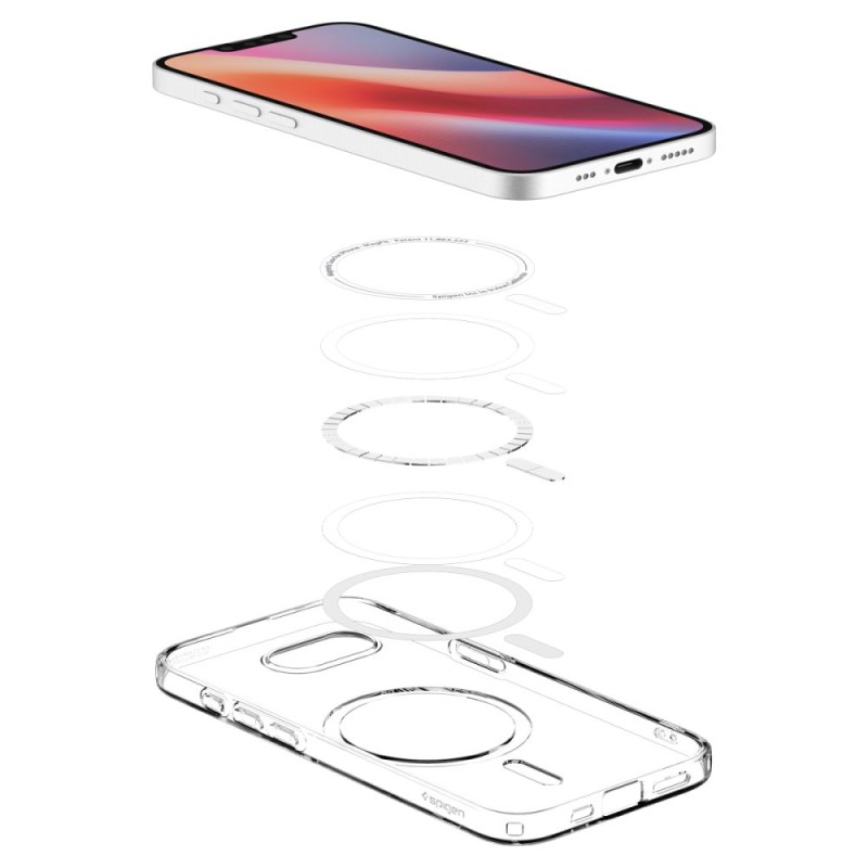 Spigen Liquid Crystal MagSafe кейс за iPhone 16e / 17e (прозрачен) - Spigen Liquid Crystal MagSafe кейс за iPhone 16e / 17e (прозрачен) - 8809971239806-ACS09150