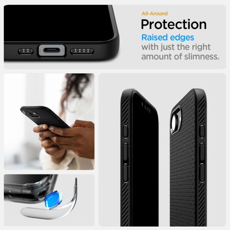 Spigen Liquid Air MagSafe кейс за iPhone 16E / 17E (Matte Black) - Spigen Liquid Air MagSafe кейс за iPhone 16E / 17E (Matte Black) - 8809971239813-ACS09151