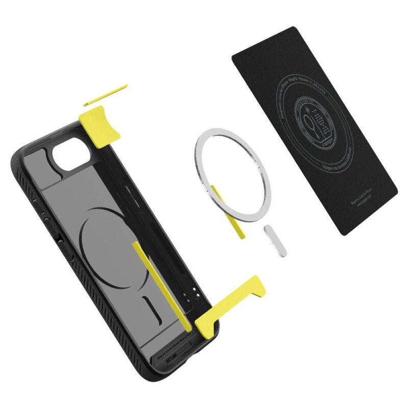 SPIGEN Rugged Armor Mag Magsafe за iPhone 16e / 17e, матово черно - SPIGEN Rugged Armor Mag Magsafe за iPhone 16e / 17e, матово черно - 8809971239820-ACS09152