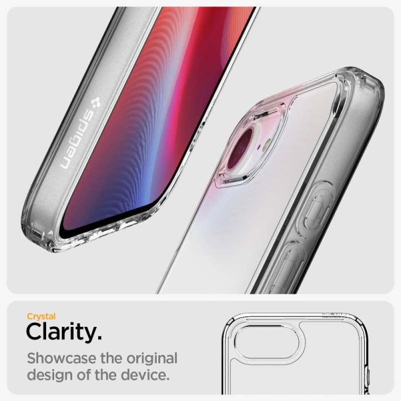 SPIGEN ULTRA HYBRID iPhone 16E / 17E CRYSTAL CLEAR (SKU: 8809971239905-ACS09160) - SPIGEN ULTRA HYBRID iPhone 16E / 17E CRYSTAL CLEAR (SKU: 8809971239905-ACS09160) - 8809971239905-ACS09160