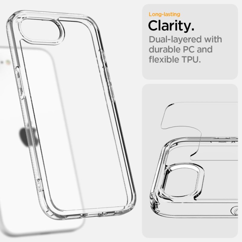 SPIGEN ULTRA HYBRID iPhone 16E / 17E CRYSTAL CLEAR (SKU: 8809971239905-ACS09160) - SPIGEN ULTRA HYBRID iPhone 16E / 17E CRYSTAL CLEAR (SKU: 8809971239905-ACS09160) - 8809971239905-ACS09160