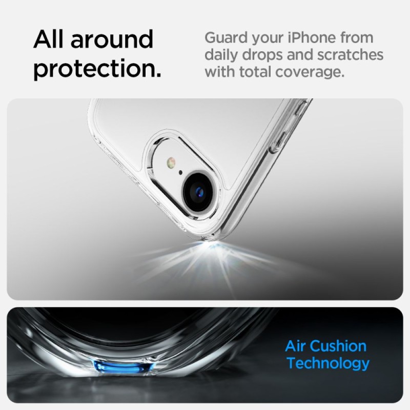 SPIGEN ULTRA HYBRID iPhone 16E / 17E CRYSTAL CLEAR (SKU: 8809971239905-ACS09160) - SPIGEN ULTRA HYBRID iPhone 16E / 17E CRYSTAL CLEAR (SKU: 8809971239905-ACS09160) - 8809971239905-ACS09160