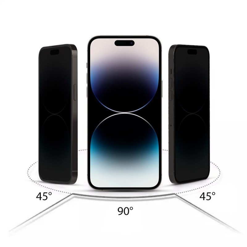 Hofi Anti Spy Glass Pro+ Privacy стъкло за iPhone 15 Pro Max (anti-spy) - Hofi Anti Spy Glass Pro+ Privacy стъкло за iPhone 15 Pro Max (anti-spy) - 9319456604672
