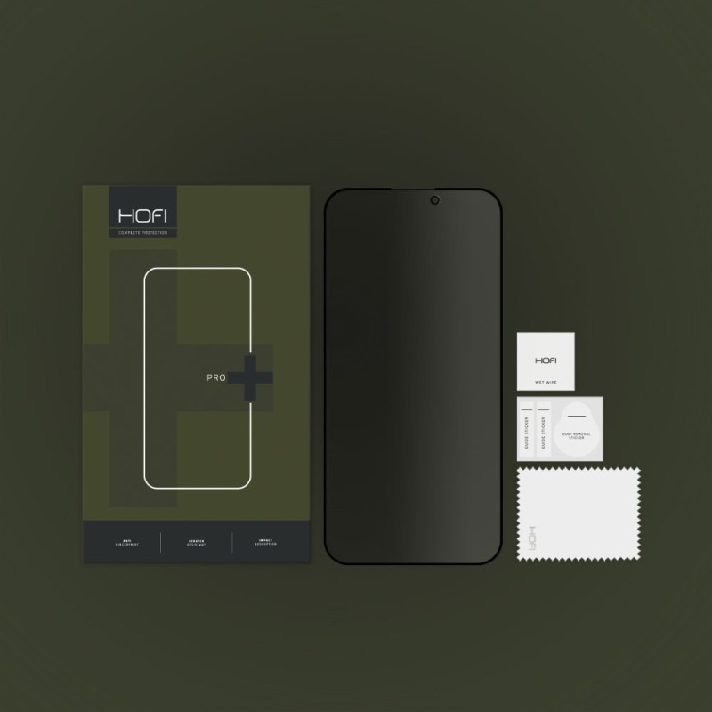 Hofi Anti Spy Glass Pro+ Privacy стъкло за iPhone 15 Pro Max (anti-spy) - Hofi Anti Spy Glass Pro+ Privacy стъкло за iPhone 15 Pro Max (anti-spy) - 9319456604672