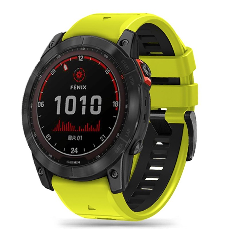 TECH-PROTECT ICONBAND PRO за GARMIN FENIX 5X / 5X PLUS / 6X / 6X PRO / 7X / 8 / 8 PRO (51 мм) LIME/BLACK - 9319456605129