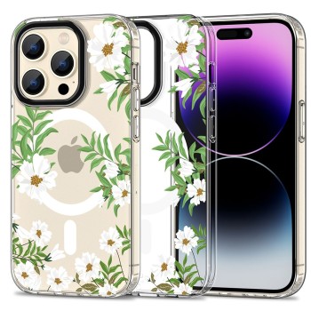 TECH-PROTECT Magmood Magsafe калъф за iPhone 15 Pro Spring Daisy