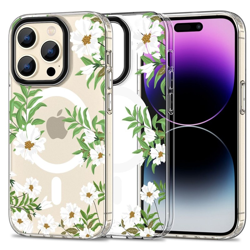 TECH-PROTECT Magmood Magsafe калъф за iPhone 15 Pro Spring Daisy - 9319456605396