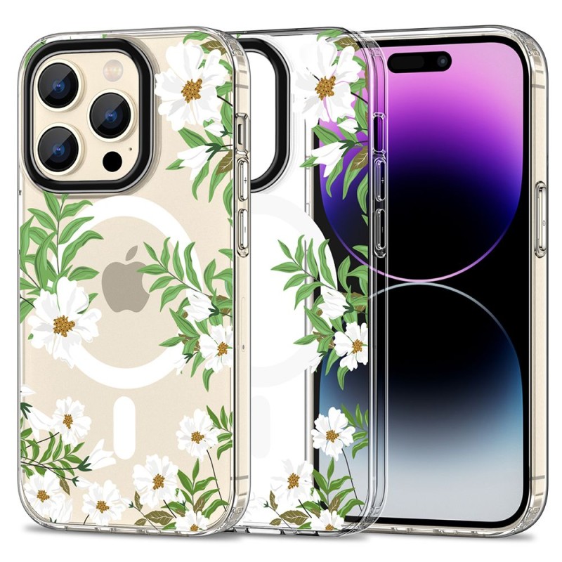 TECH-PROTECT MAGMOOD Magsafe Калъф за iPhone 15 Pro Max Spring Daisy - 9319456605433