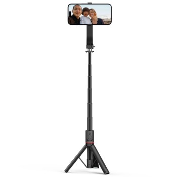 Tech-Protect L04S Magsafe Bluetooth selfie stick с трипод, черен Tech-Protect L04S Magsafe Bluetooth selfie stick с трипод, черен