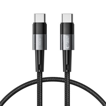 TECH-PROTECT ULTRABOOST USB-C кабел PD 100W / 5A 25 см сив